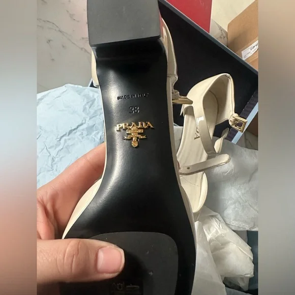 Prada leather pumps ballerinas ivory 38 - Picture 5 of 9